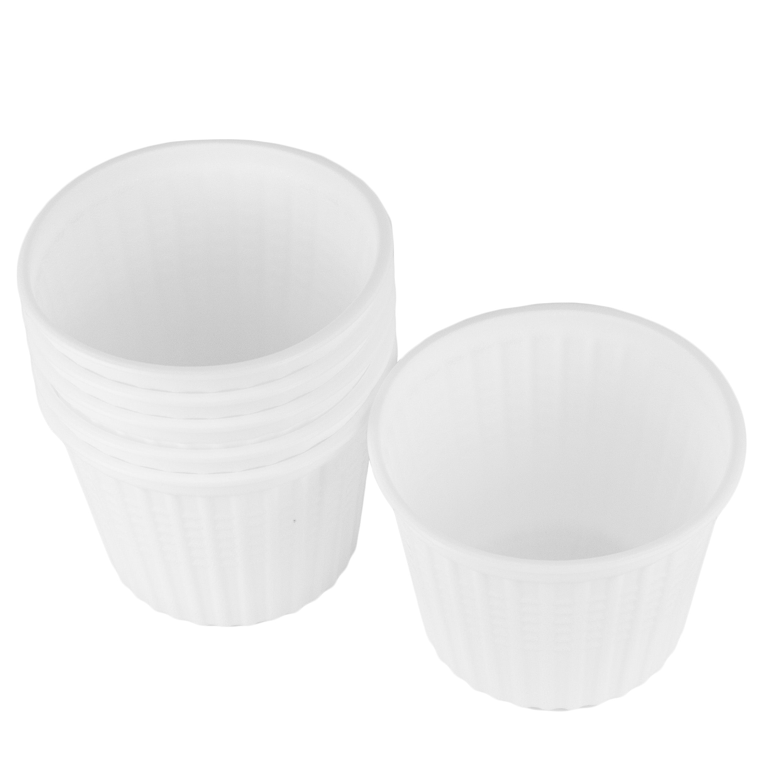 thermo suppenschüssel 750ml 115x120 mm PP Weiß rund mit Deckel