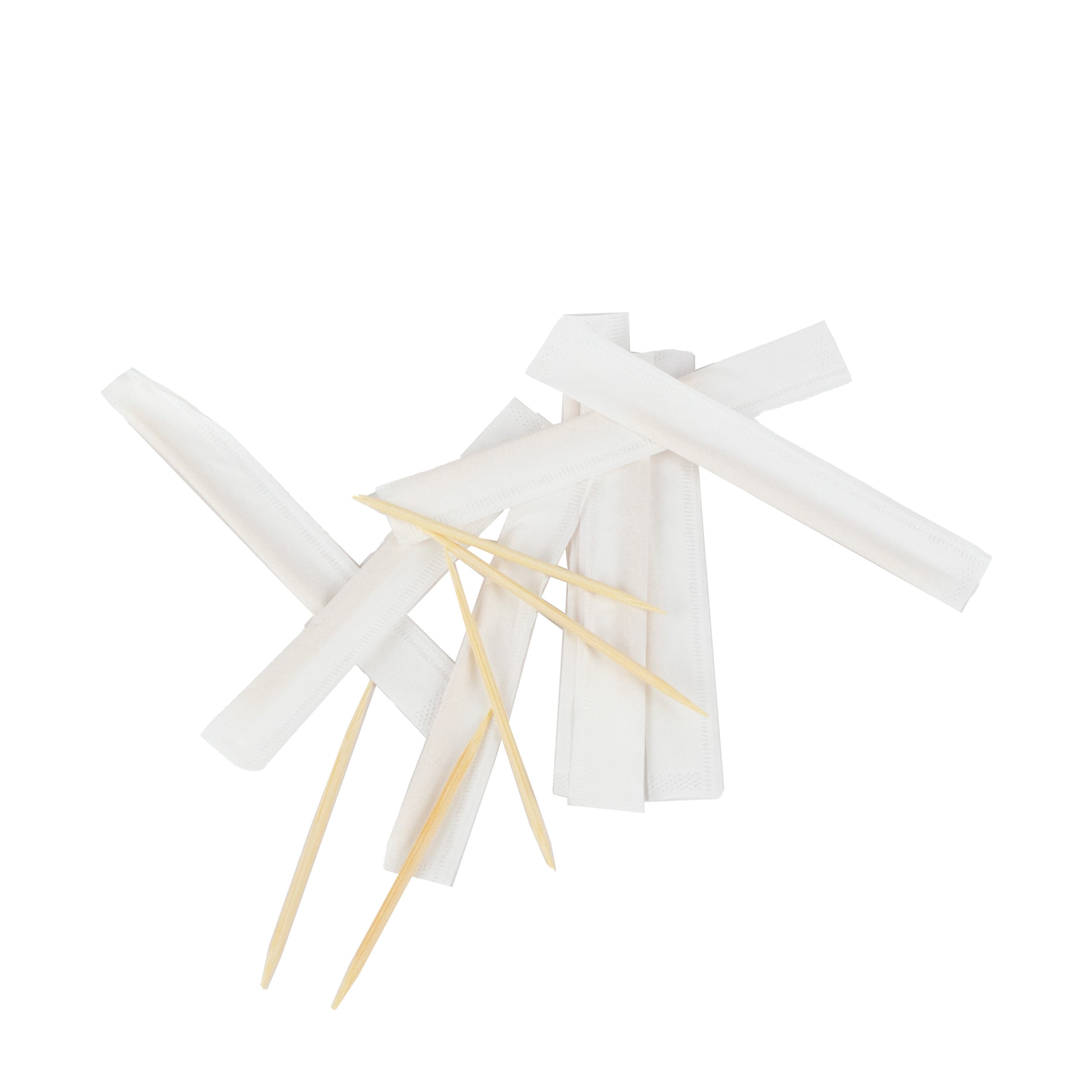 Bamboo zahnstocher 65mm (Ø2mm) Tooth Pick gehüllt (paper wrapped)