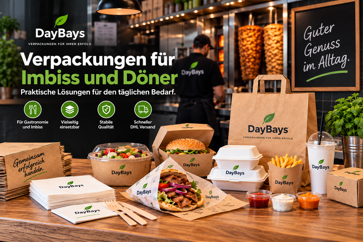 Imbiss- und Döner-Verpackungen für den täglichen Gastronomiebedarf