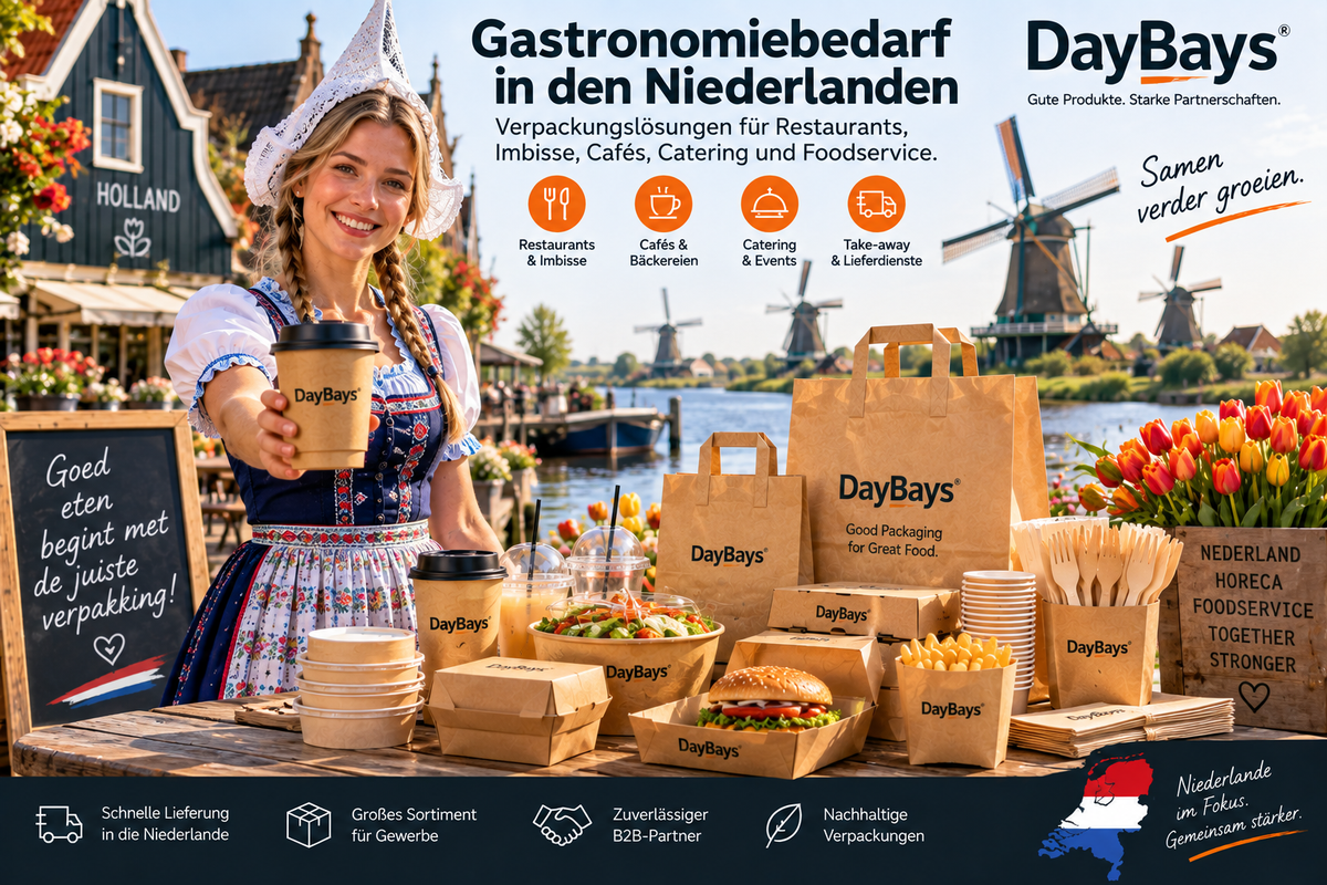 Gastronomiebedarf und Verpackungslösungen für Horeca in den Niederlanden