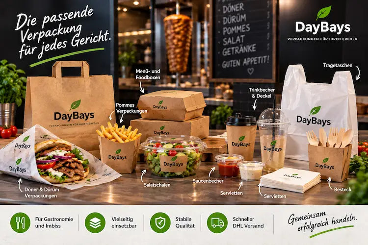 Imbiss- und Döner-Verpackungen für den täglichen Gastronomiebedarf