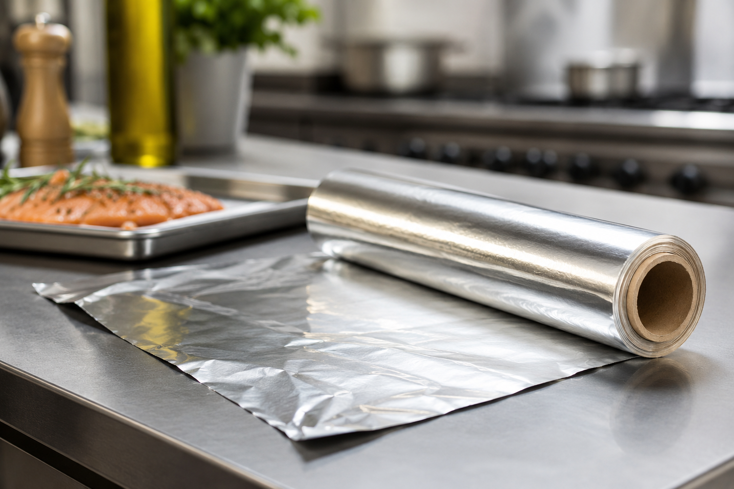 Professionelle Alufolie für Imbiss und Catering
