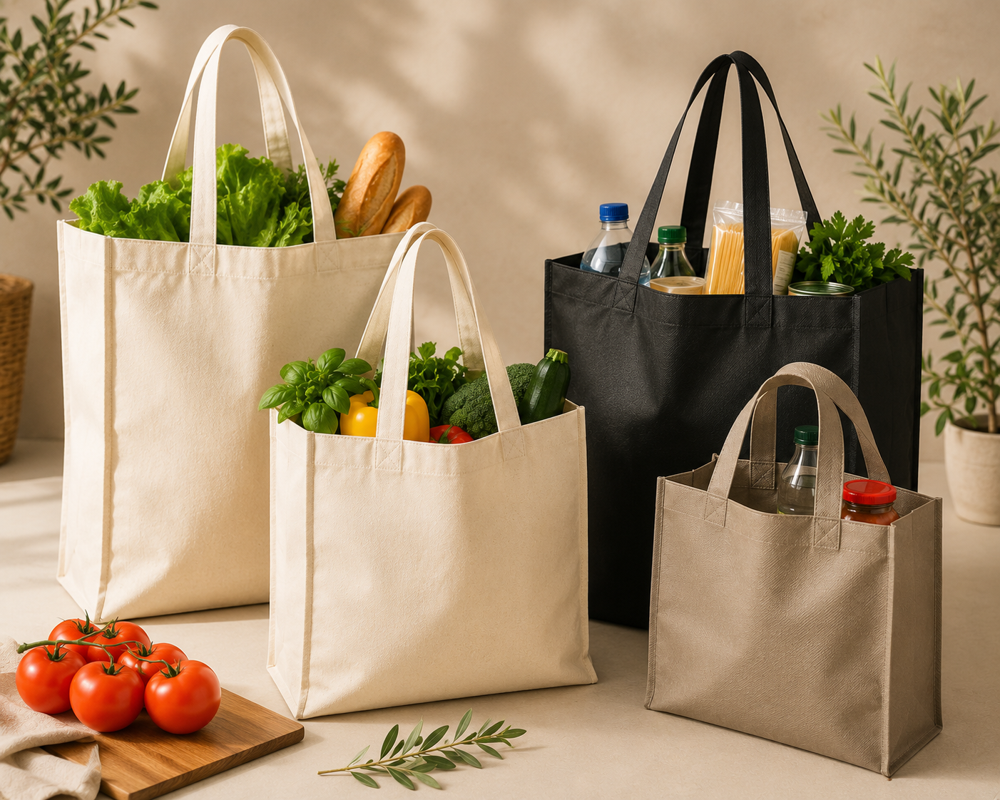 Baumwolltaschen für Einkauf &amp; Werbung