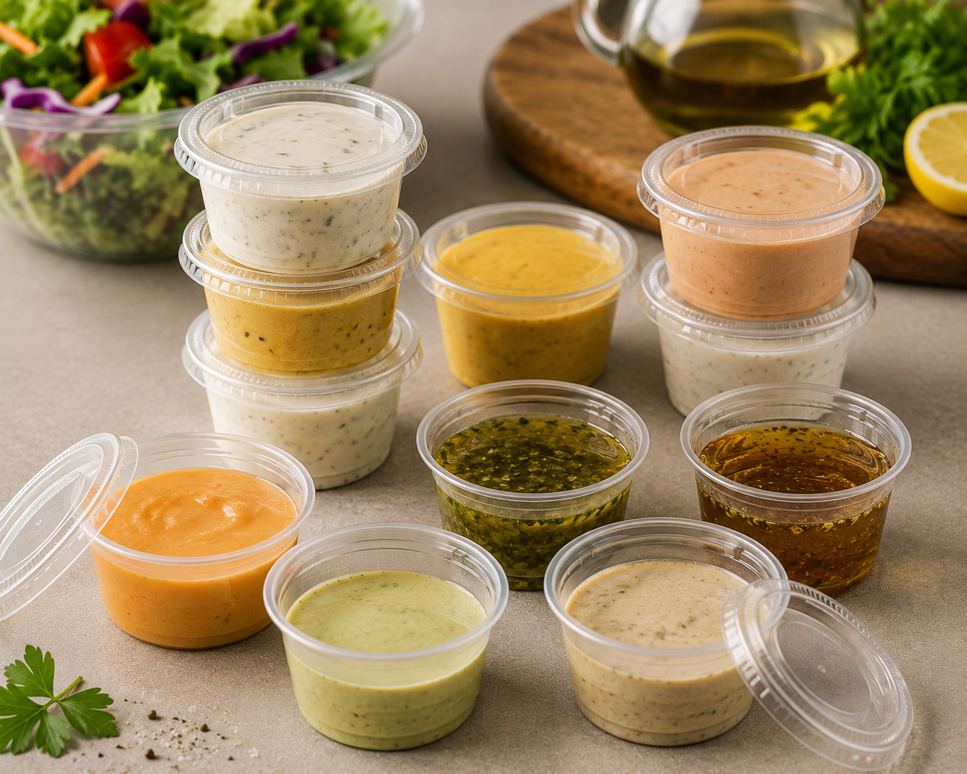 Dressingbecher für Gastronomie &amp; Take-away