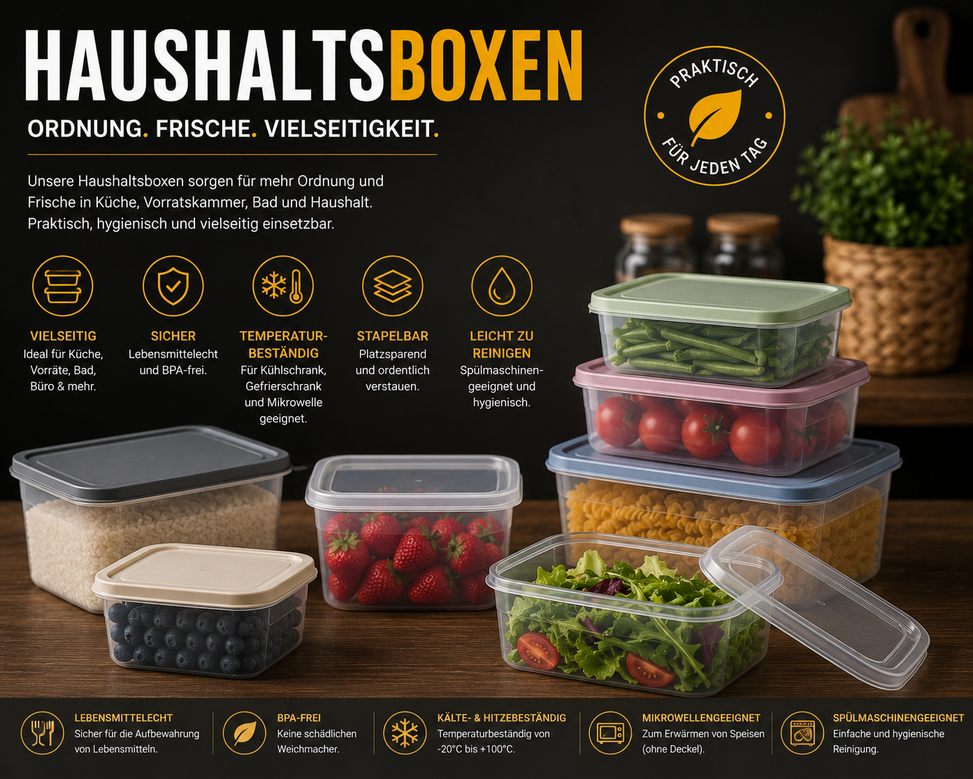 Haushaltsboxen für Küche &amp; Aufbewahrung