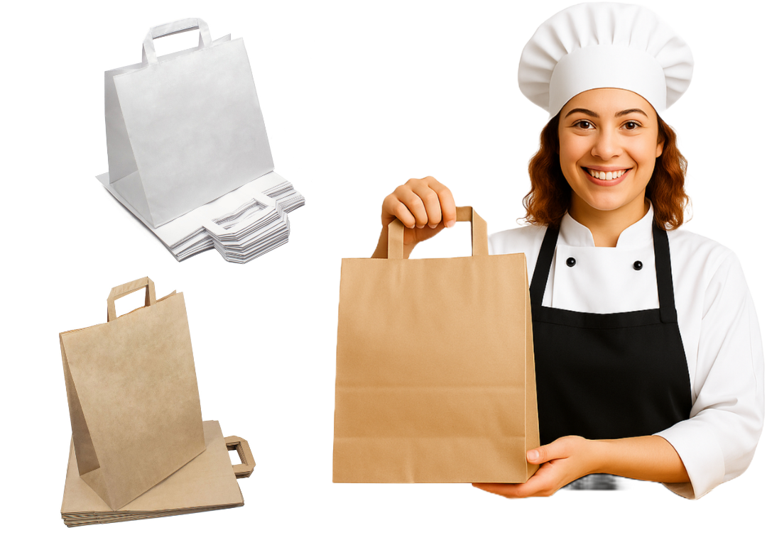 Papiertüten für Gastronomie, Einzelhandel und Take-away