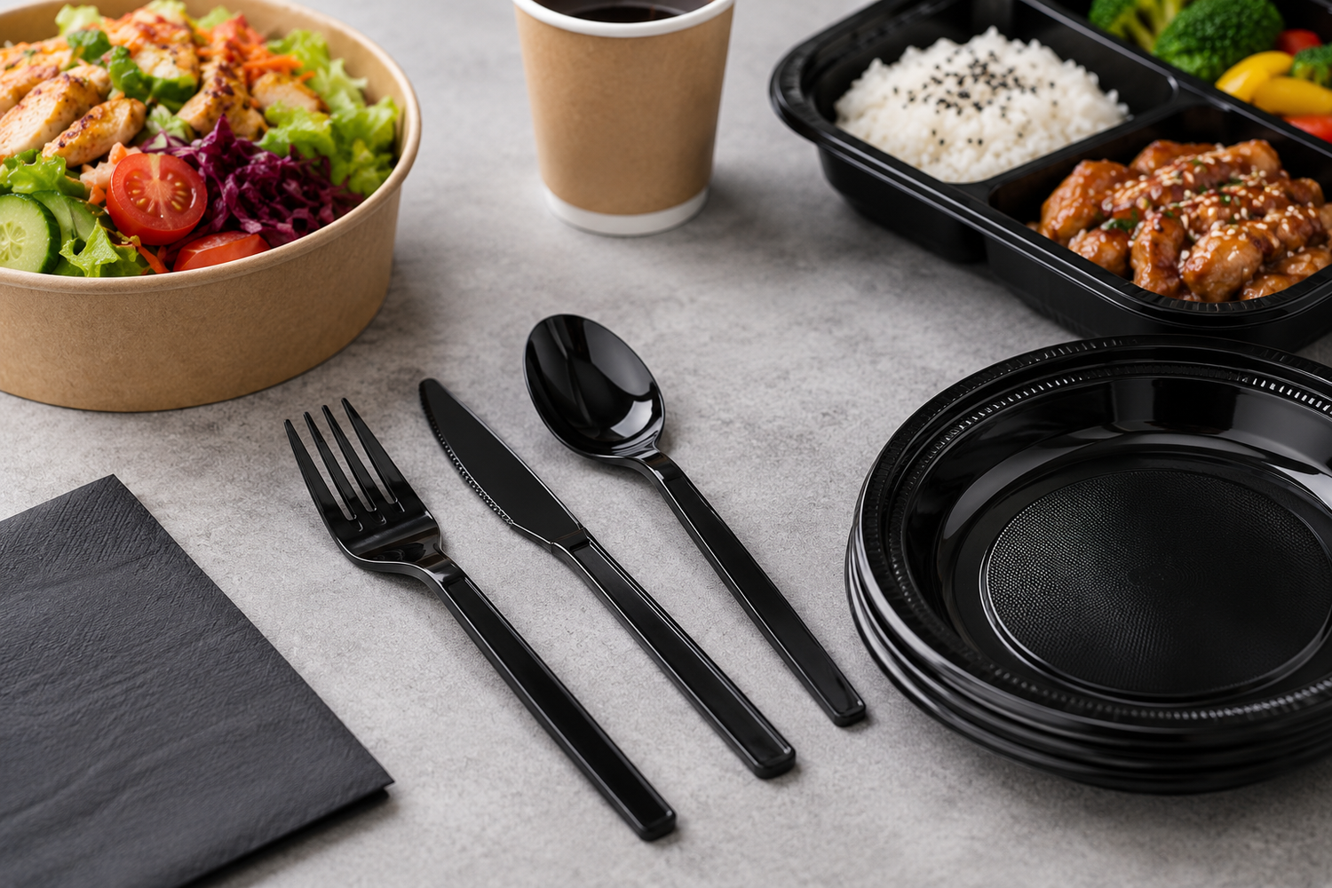 Plastikbesteck für Gastronomie, Catering und Imbiss