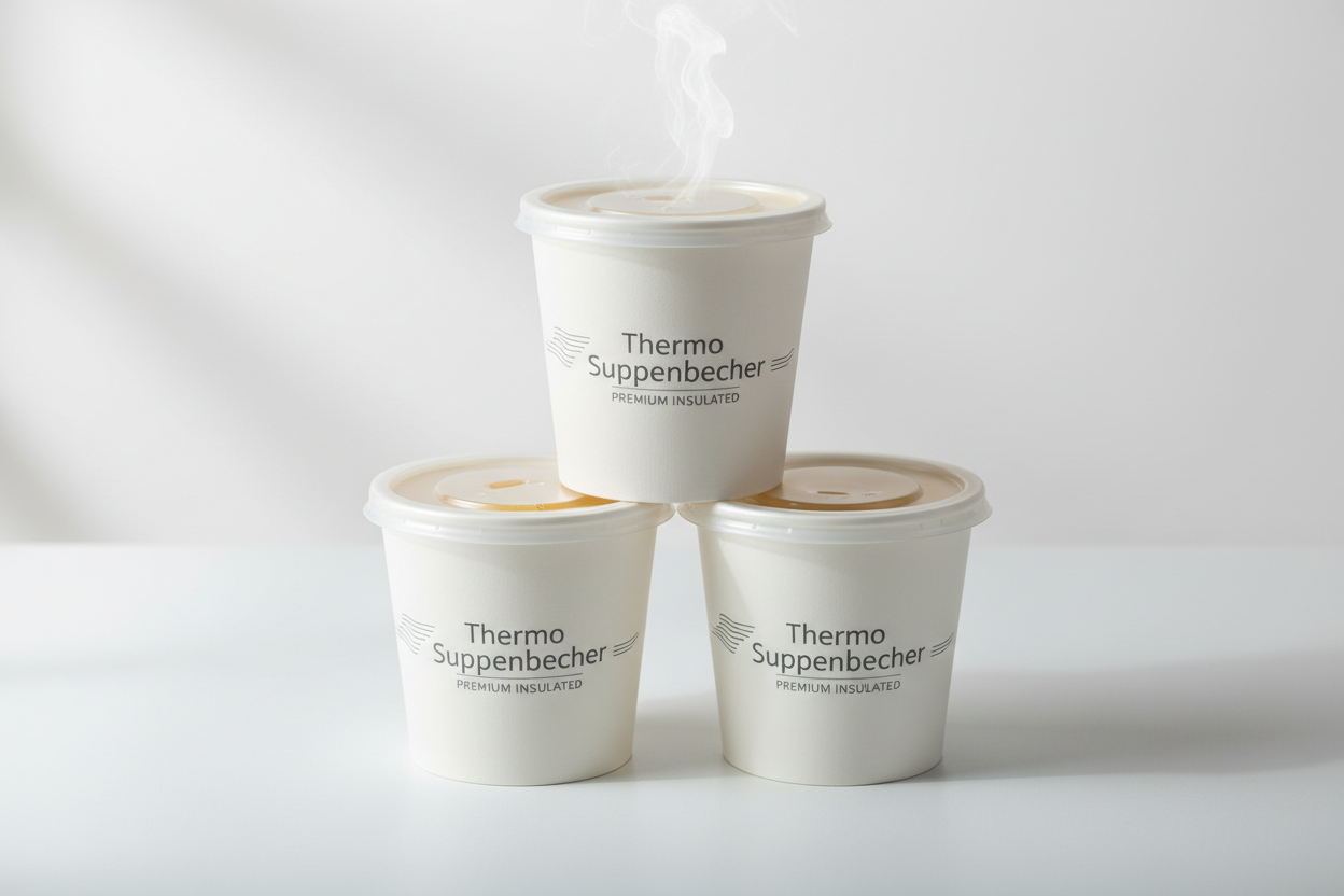 Thermo Suppenbecher für Gastronomie, Take-away und Lieferdienste