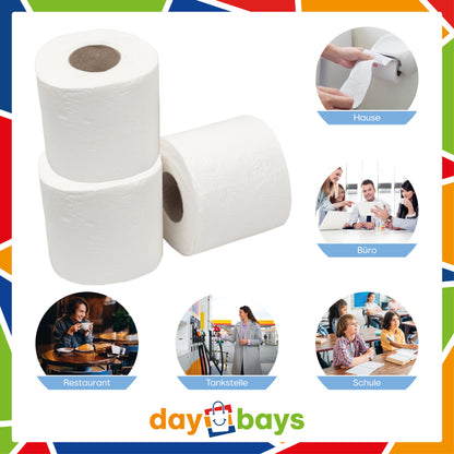 Toilettenpapier 3-lagig 150 Blatt 100% Zellstoff Extra Weich Weiß