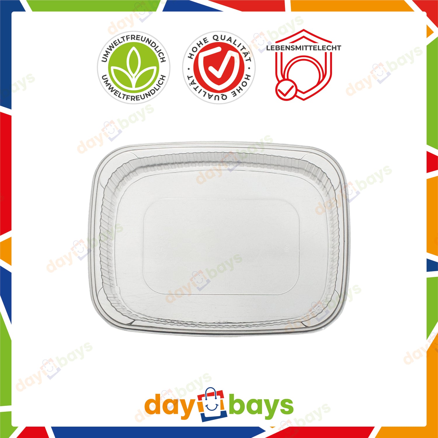 Feinkostbecher PP 500 cc. 108x81x102 mm eckig Kombi-Verpackung inklusive passende Deckel