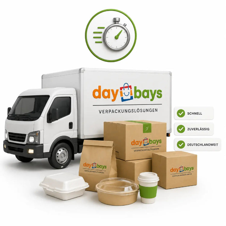 Schnelle und zuverlässige Lieferung von Gastronomiebedarf und Verpackungslösungen durch DayBays in Deutschland