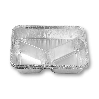 alumenüschale R881-760G 3-geteilt 765 ml flach 227x177x30 mm (350+235+180cc)