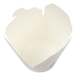 asiaboxen 16 OZ 500 ml Papier+PE-beschichtet mit Druck Motiv "Thank You Enjoy" Rund Weiß