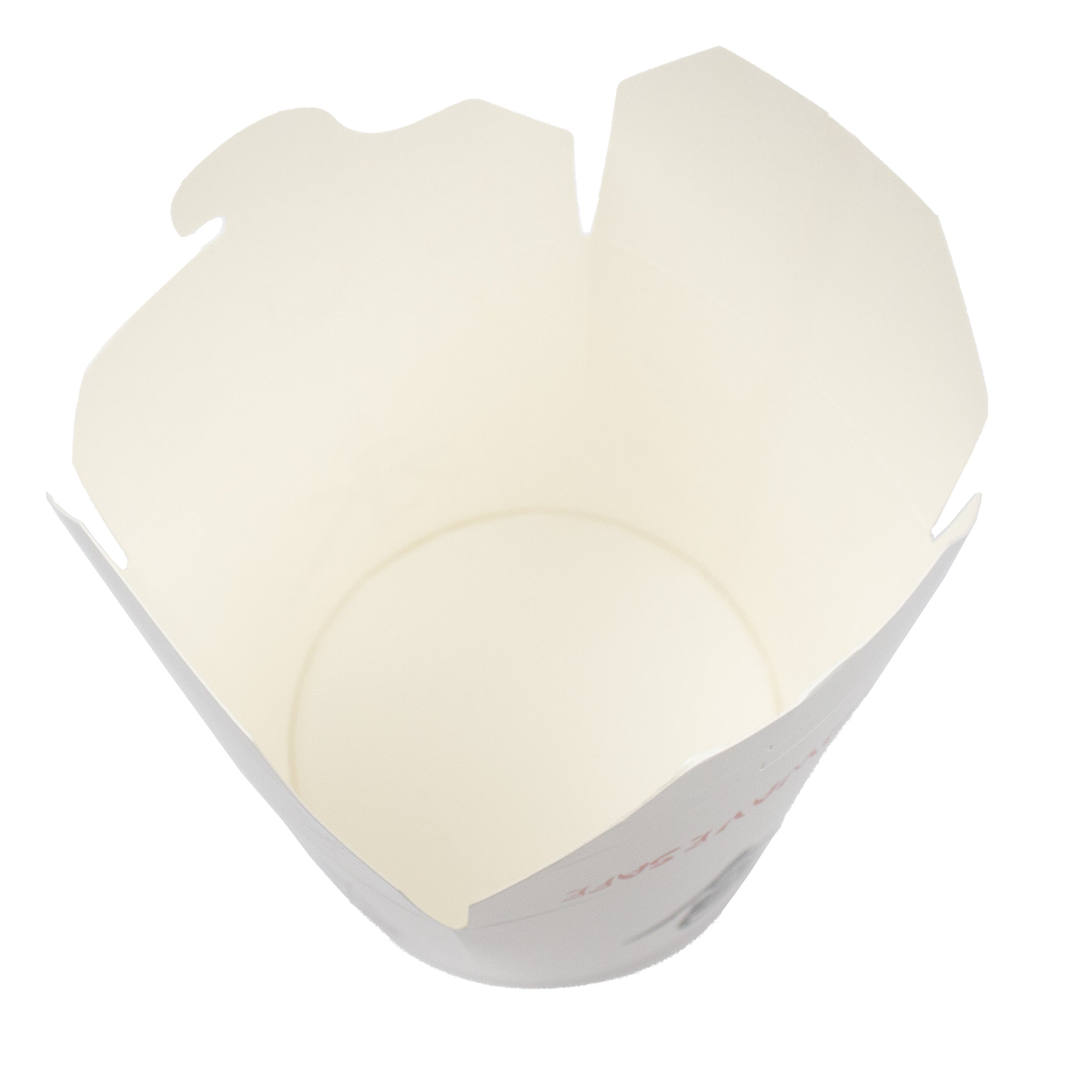 asiaboxen 16 OZ 500 ml Papier+PE-beschichtet mit Druck Motiv &quot;Thank You Enjoy&quot; Rund Weiß