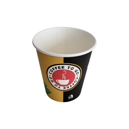 Kaffeebecher 7oz/175ml Ø6cm &quot; Coffee To Go Becher &quot; Pappe mit PE-beschichtet