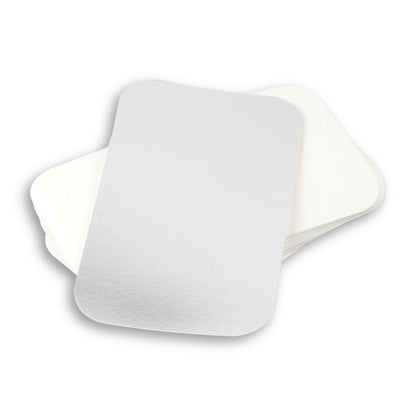 Deckel für Aluschale R87-651L aus Pappe mit aluminiumbeschichtetes Material 212x122 mm Rechteckig