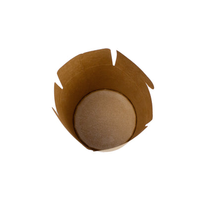 dönerbox 26 OZ 750 ml Papier+PE-beschichtet Rund unbedruckt Kraft Design Braun