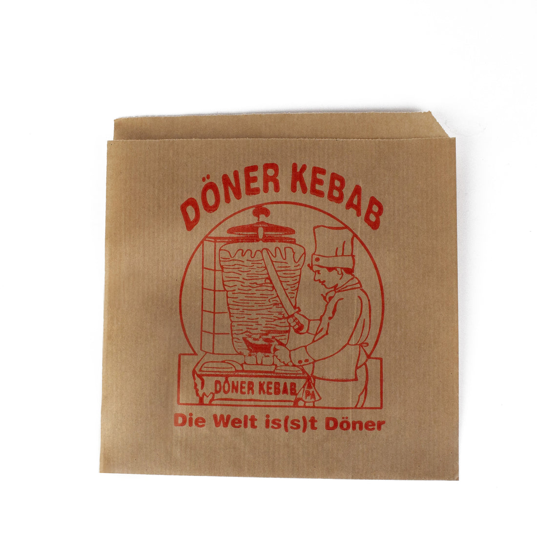 dönertüten 16x16 cm braun mit rotem Druck &quot;DÖNER KEBAB&quot; 4 kg /Box (Spenderbox) pro Paket