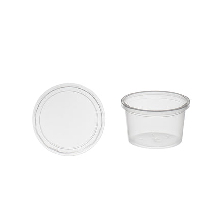 dressingboxen (Saucecup) 50cc. 75x24 mm Kombi-Verpackung Transparent inklusive passende Deckel