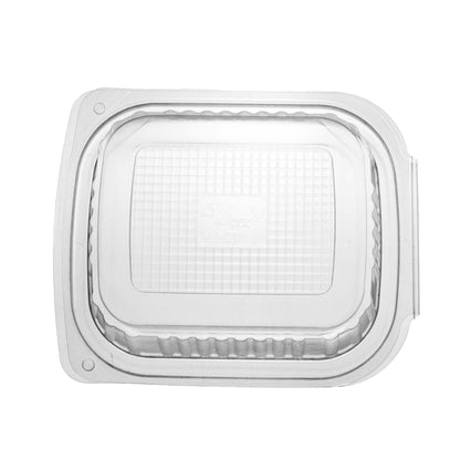 feinkostbecher PP 125 cc. 127x105x28 mm Rechteckig mit anhängendem Deckel
