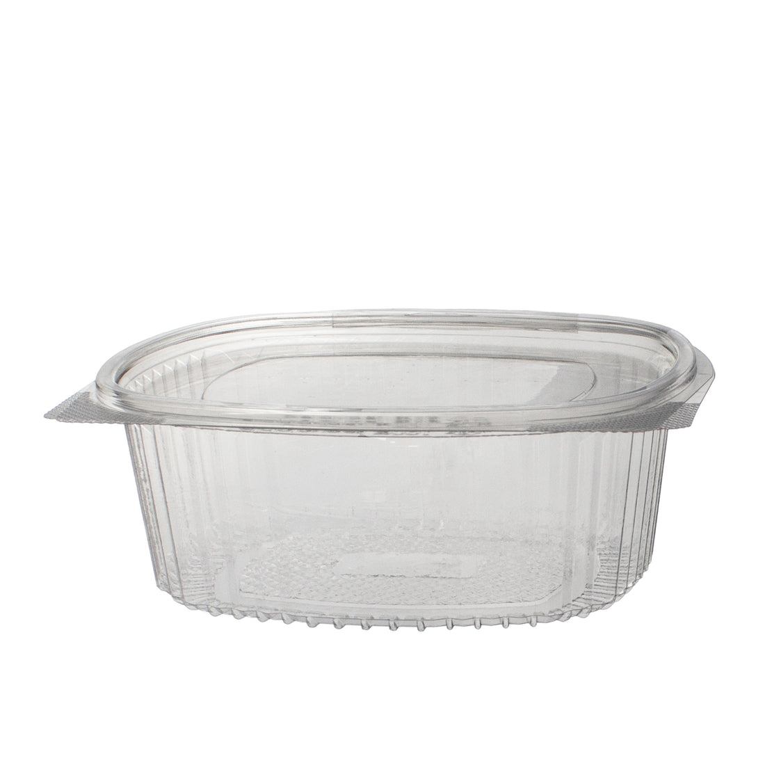 klappschale 1500 ml VP 208x182x76 mm RPET Transparent mit anhängendem Deckel