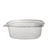 klappschale 500 ml VP 150x124x55 mm RPET Transparent mit anhängendem Deckel
