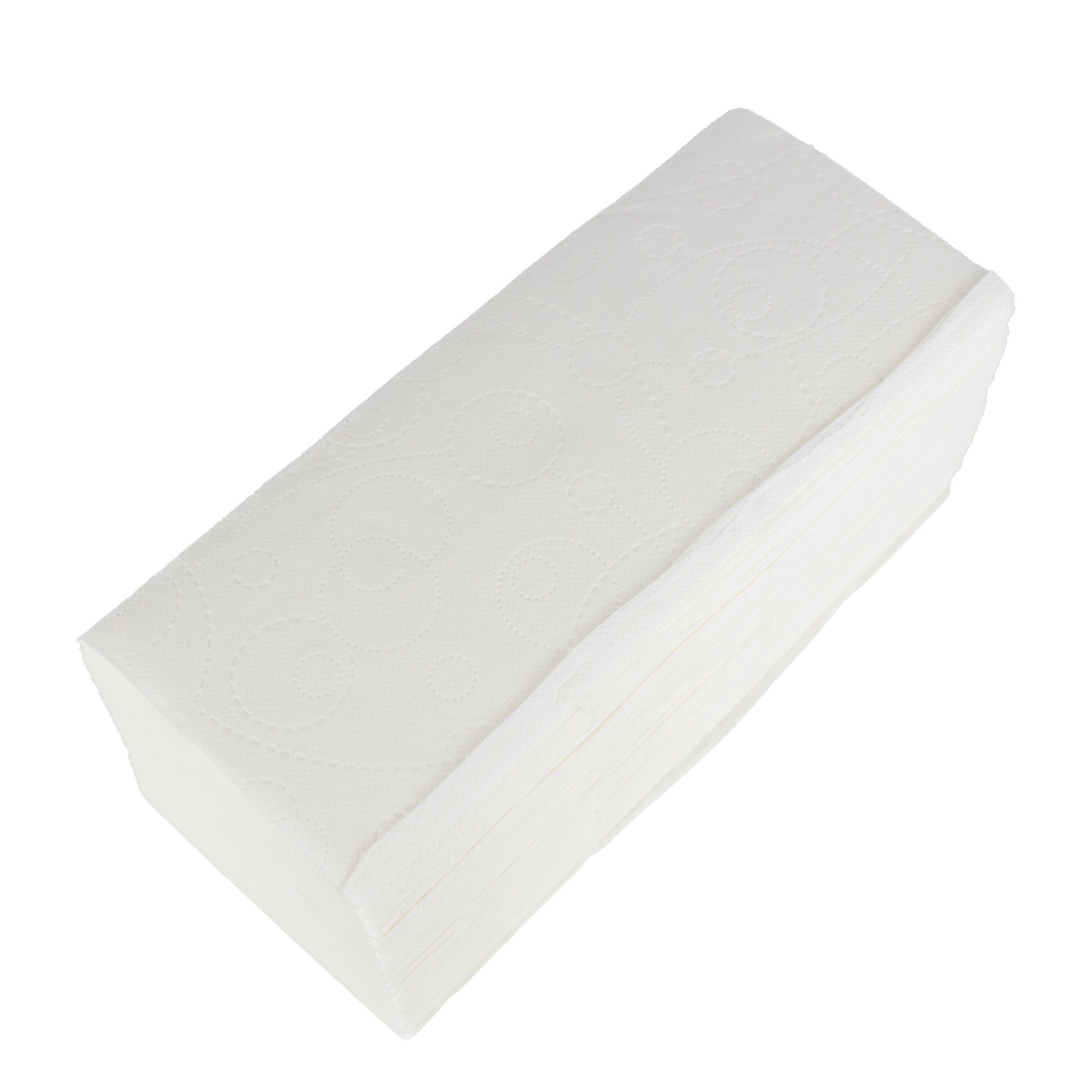 DayBays Handtuchpapier Weiß 2-lagig Zellstoff V- Falz 210x240 mm