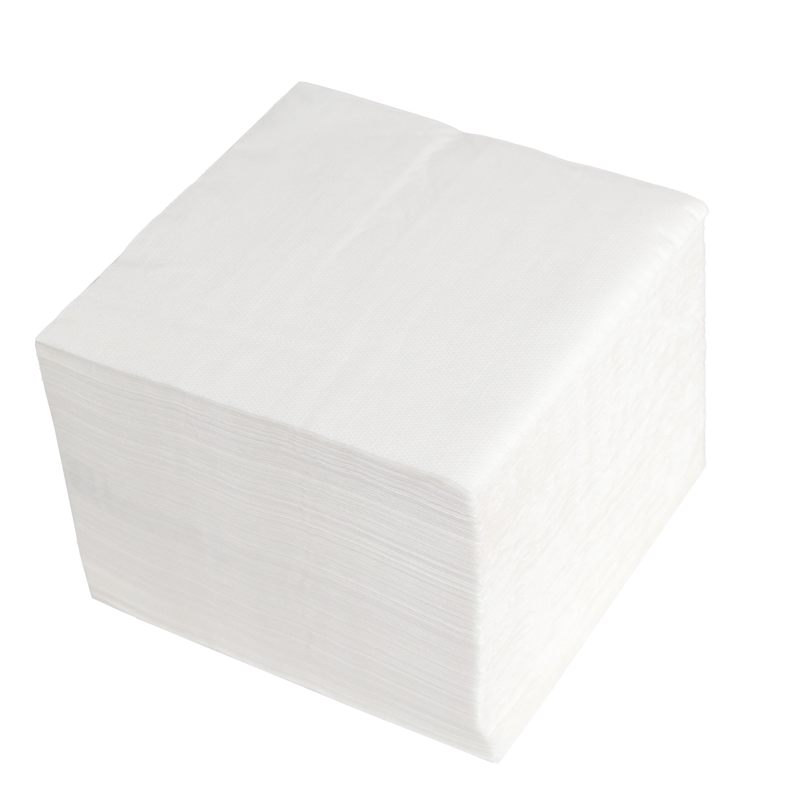 papierservietten Premium 40x40 cm Zellstoff 2-lagig 1/4 Falz Weiß