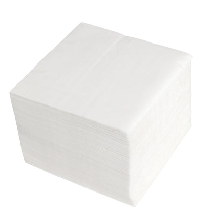 papierservietten Premium 40x40 cm Zellstoff 2-lagig 1/4 Falz Weiß