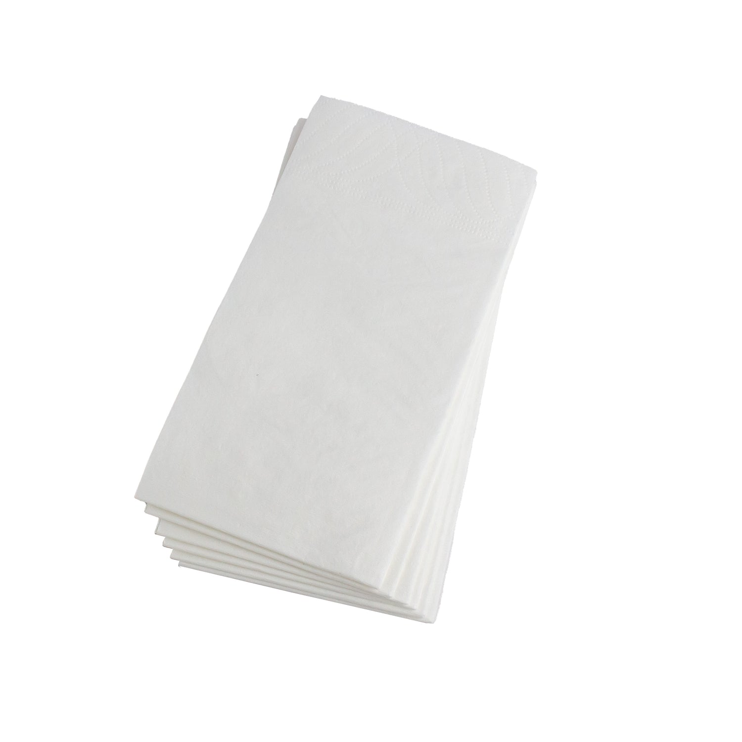 papierservietten Premium 40x40 cm Zellstoff 2-lagig 1/8 Falz Weiß