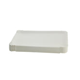 pappteller eckig 16x20 cm rechteckig weiß ohne Beschichtung