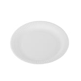 pappteller rund Ø32 cm 2 cm tief weiß ohne Beschichtung