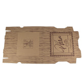 pizzakarton 26x26x4 cm Braun Kraftpapier bedruckt mit Pizza-Motiv