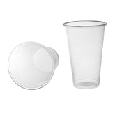 plastik becher 500ml Ø9cm Plastikbecher mit Eichstrich bei 0,5L transparent PP