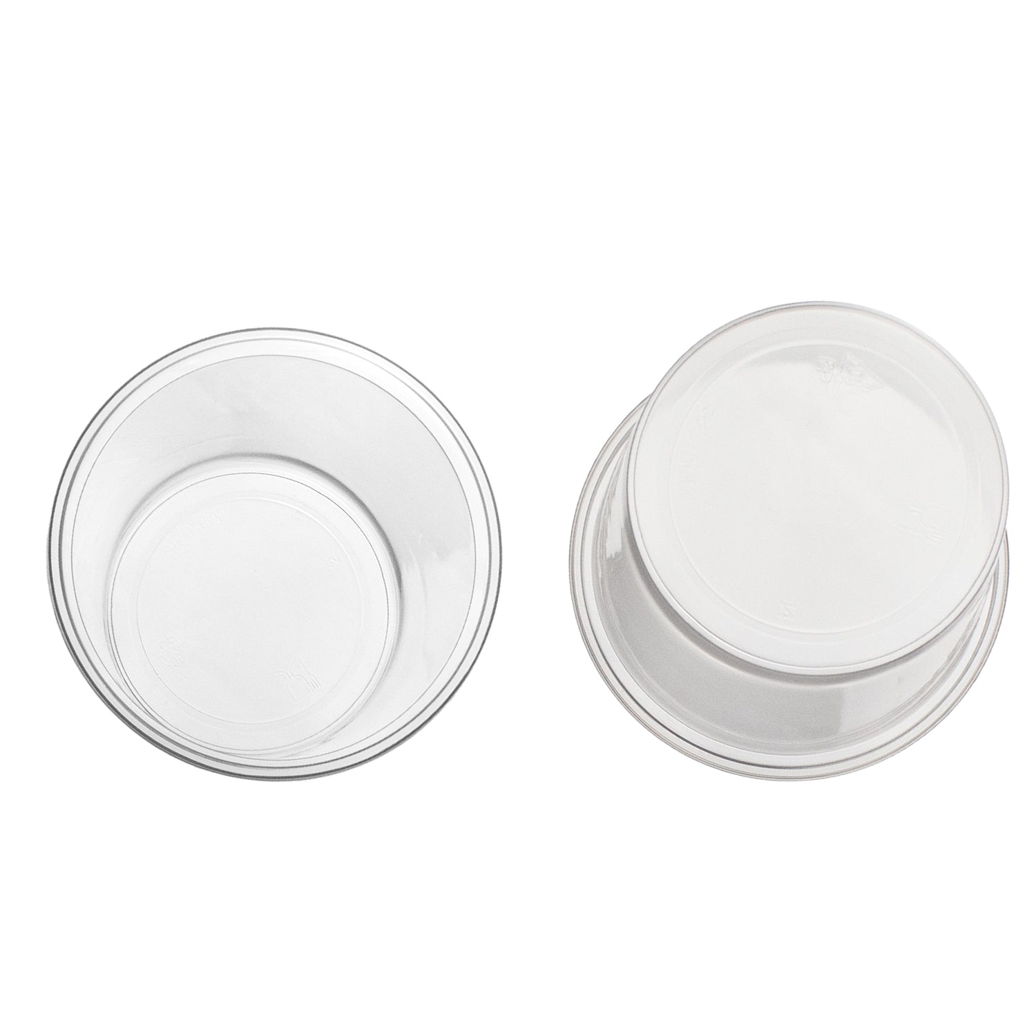 salatbecher aus PP 300 cc. 101x65 mm rund Kombi-Verpackung inklusive passende Deckel