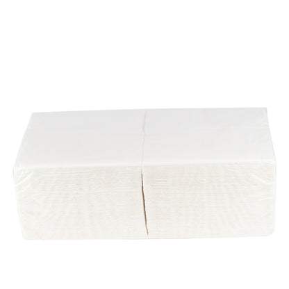 serviette Premium 33x33 cm Reine Zellulose 2-lagig 1/4 Falz Weiß