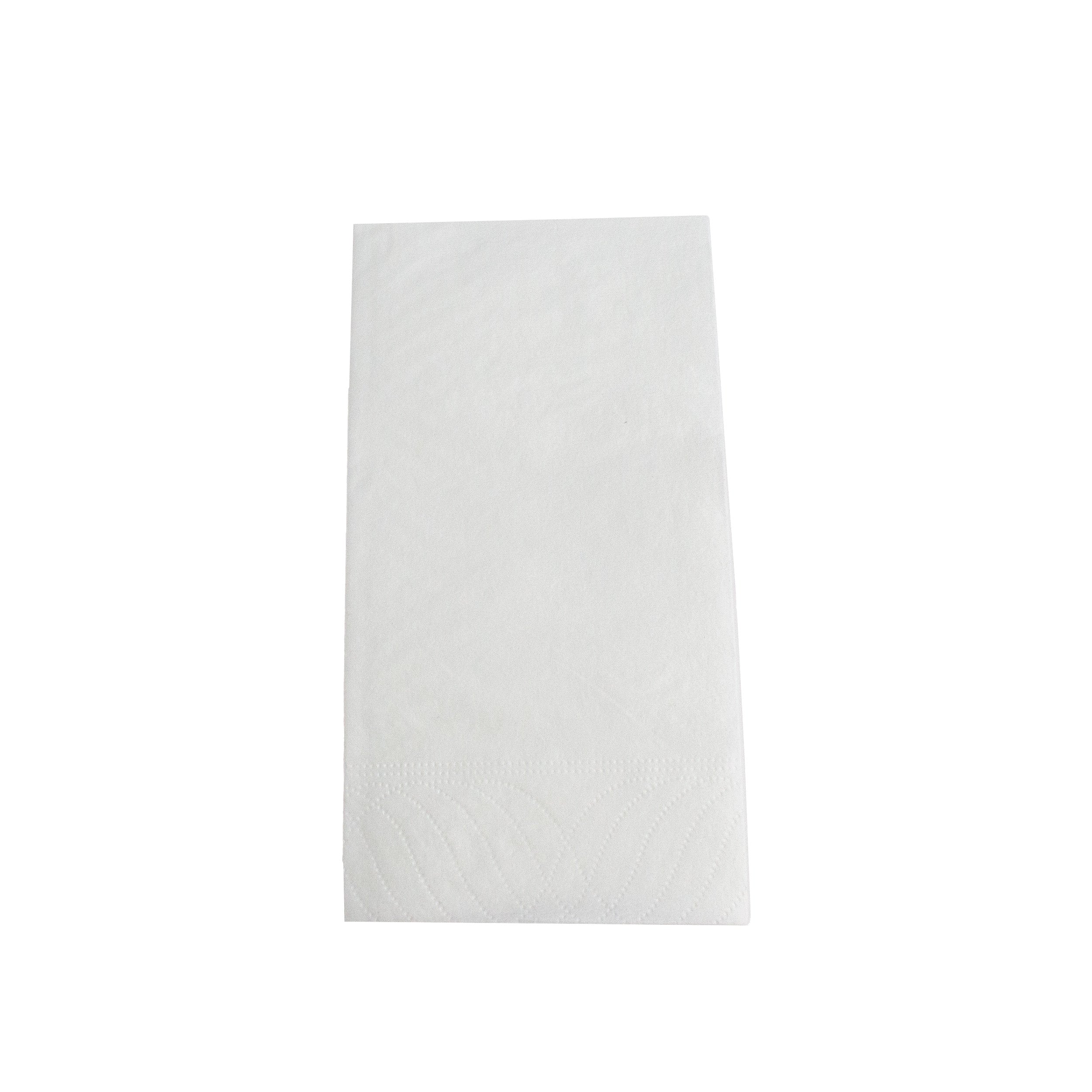 serviette Premium 40x40 cm Zellstoff 2-lagig 1/8 Falz Weiß