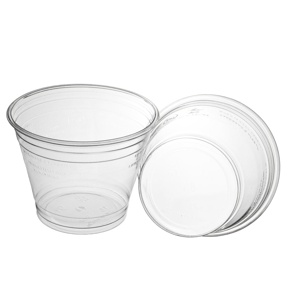smoothie becher einweg 200ml Ø95mm Shakebecher 0,2L transparent RPET