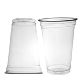 smoothie becher einweg 500ml Ø95mm Shakebecher 0,5L transparent RPET