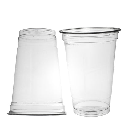 smoothie becher einweg 500ml Ø95mm Shakebecher 0,5L transparent RPET